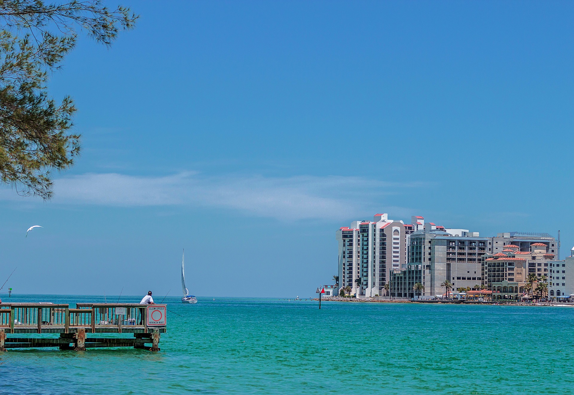 A view of Clearwater Pass from Sand Key Park