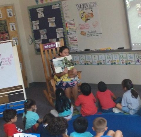 Nicole Mera in the classroom.